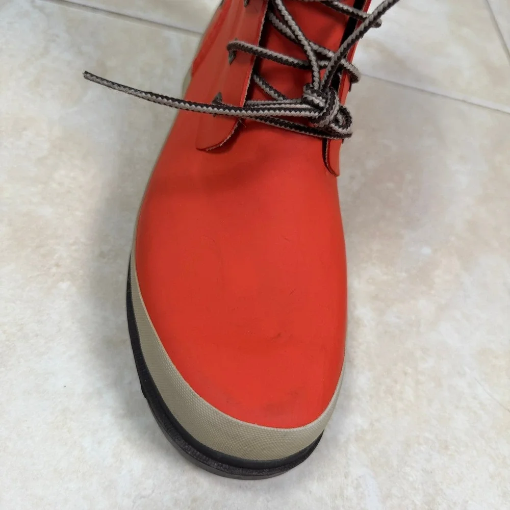 Timberland Rain Boots Womens 9 Orange Smartwool Lined Waterproof 3664R